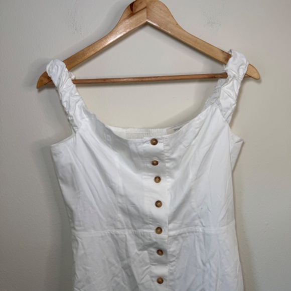 Favorite Daughter Dress Size 12 White Sleeveless Off Shoulder Lovesick Mini - Picture 2 of 6